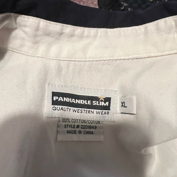 Men’s Panhandle Slim Texas USA Flag Patriotic Long Sleeve Button Up Western XL - Picture 3 of 3